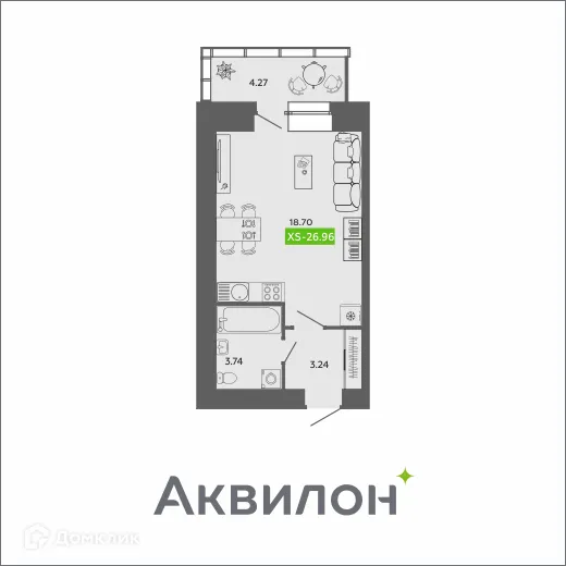 Фото квартиры в ЖК River Park-2 (Ривер Парк-2)