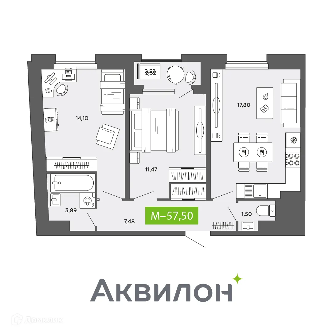 Фото квартиры в ЖК City Towers (Сити Тауэрс)