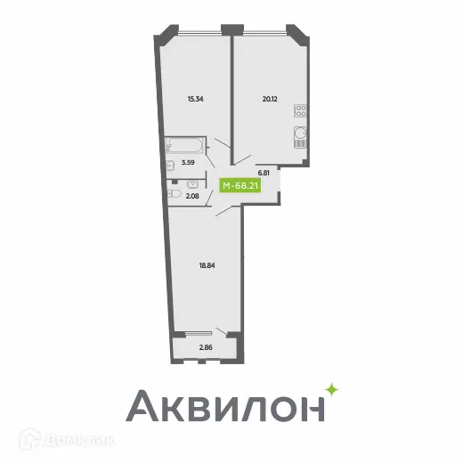Фото квартиры в ЖК CITY RESIDENCE by AKVILON (СИТИ РЕЗИДЕНС бай АКВИЛОН)