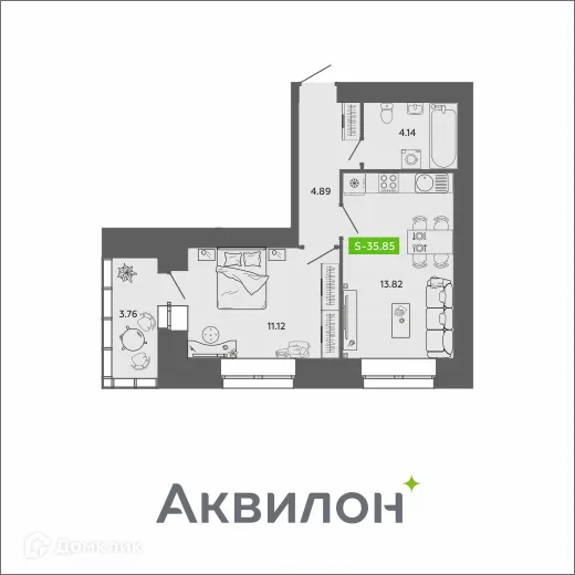 Фото квартиры в ЖК River Park-2 (Ривер Парк-2)