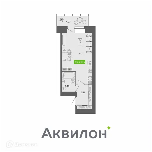 Фото квартиры в ЖК River Park-2 (Ривер Парк-2)
