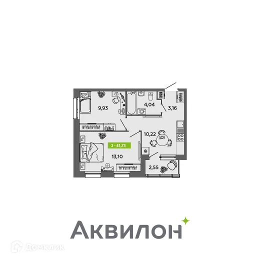 Фото квартиры в ЖК Аквилон MySky (Аквилон  МайСкай)