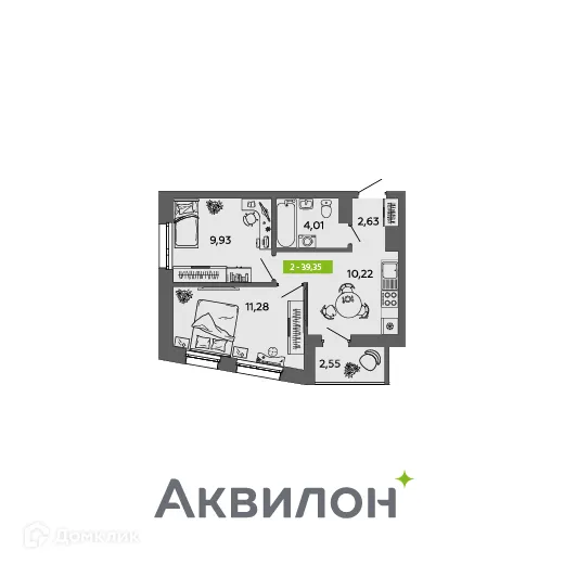 Фото квартиры в ЖК Аквилон MySky (Аквилон  МайСкай)