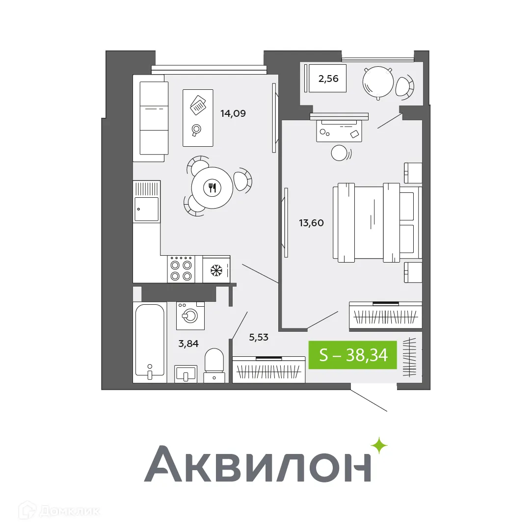 Фото квартиры в ЖК City Towers (Сити Тауэрс)