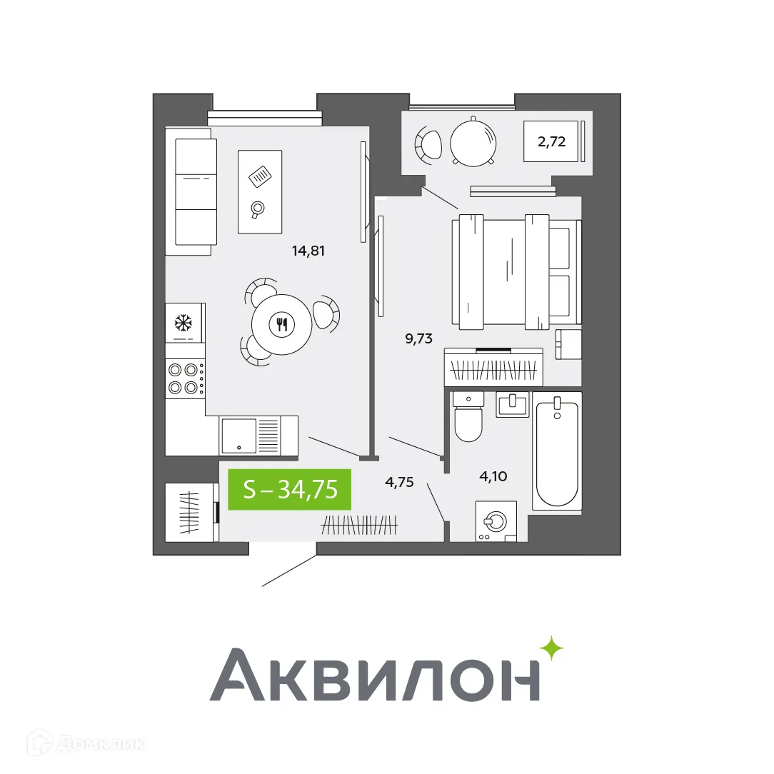 Фото квартиры в ЖК City Towers (Сити Тауэрс)