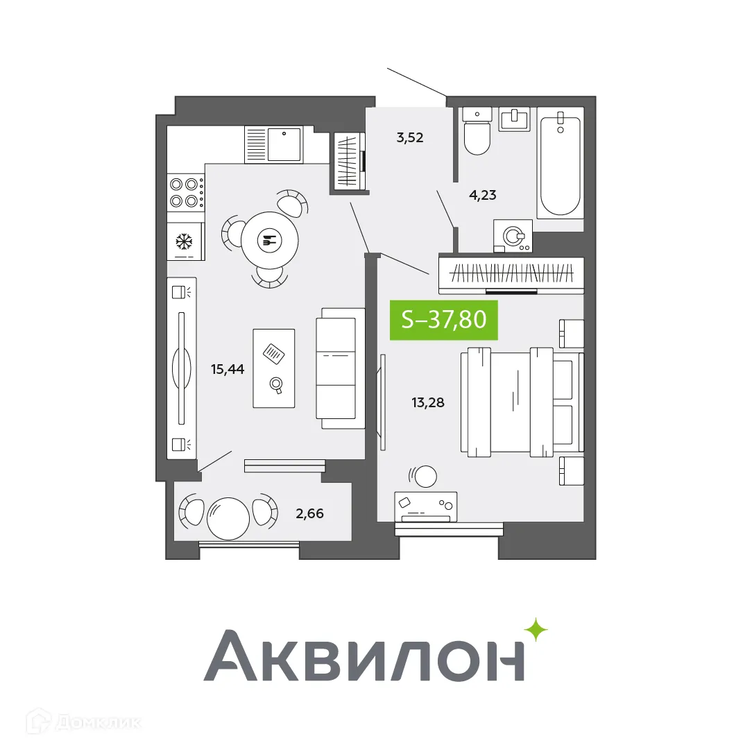 Фото квартиры в ЖК City Towers (Сити Тауэрс)