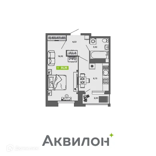 Фото квартиры в ЖК City Towers (Сити Тауэрс)