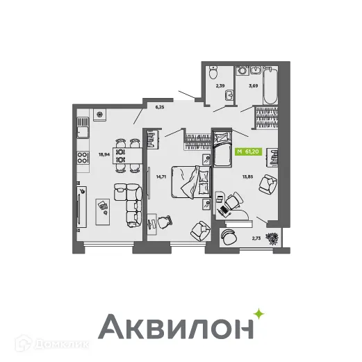 Фото квартиры в ЖК City Towers (Сити Тауэрс)