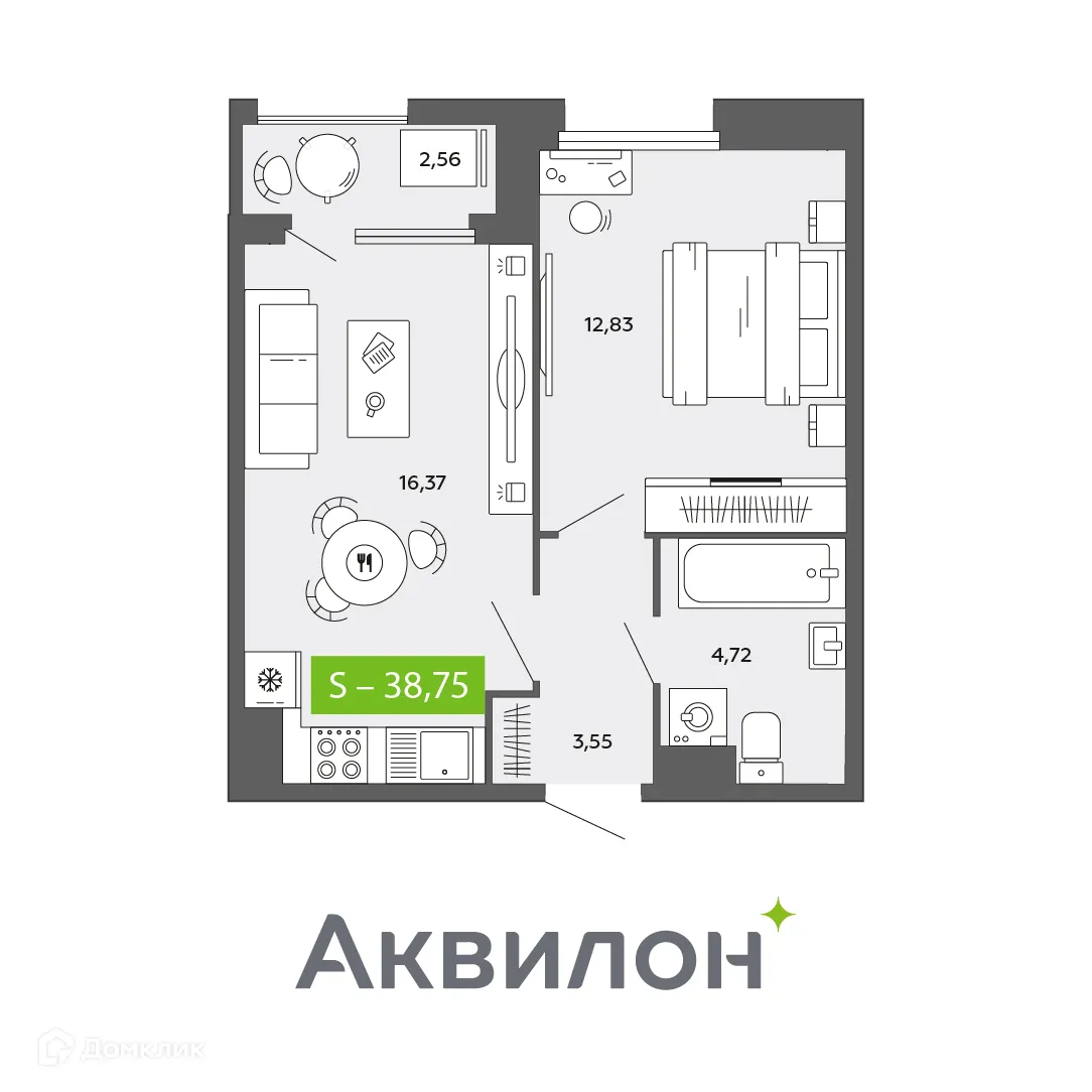 Фото квартиры в ЖК City Towers (Сити Тауэрс)