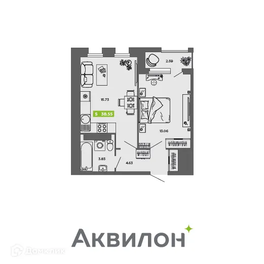 Фото квартиры в ЖК City Towers (Сити Тауэрс)