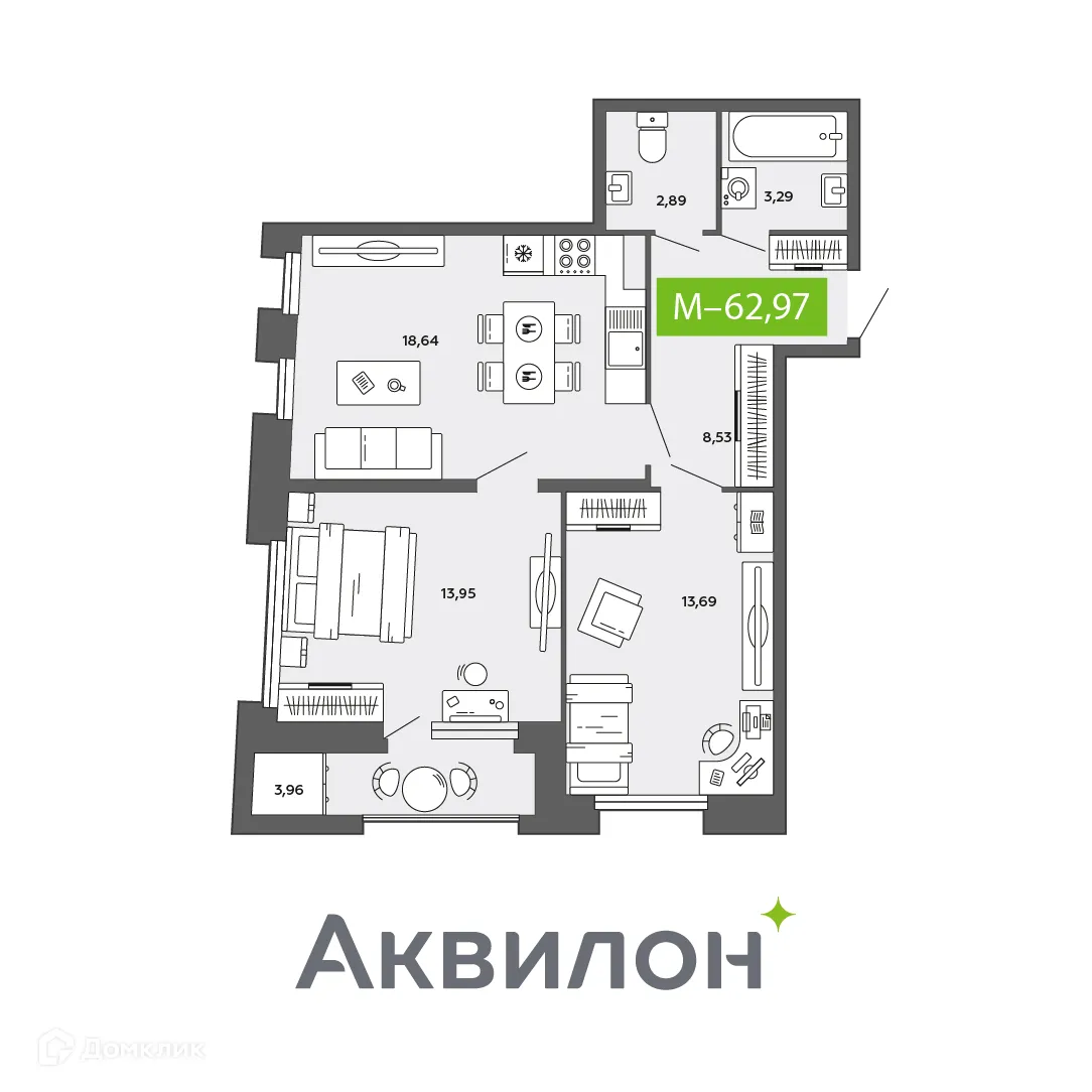 Фото квартиры в ЖК City Towers (Сити Тауэрс)