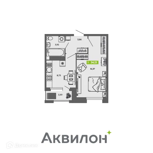 Фото квартиры в ЖК City Towers (Сити Тауэрс)