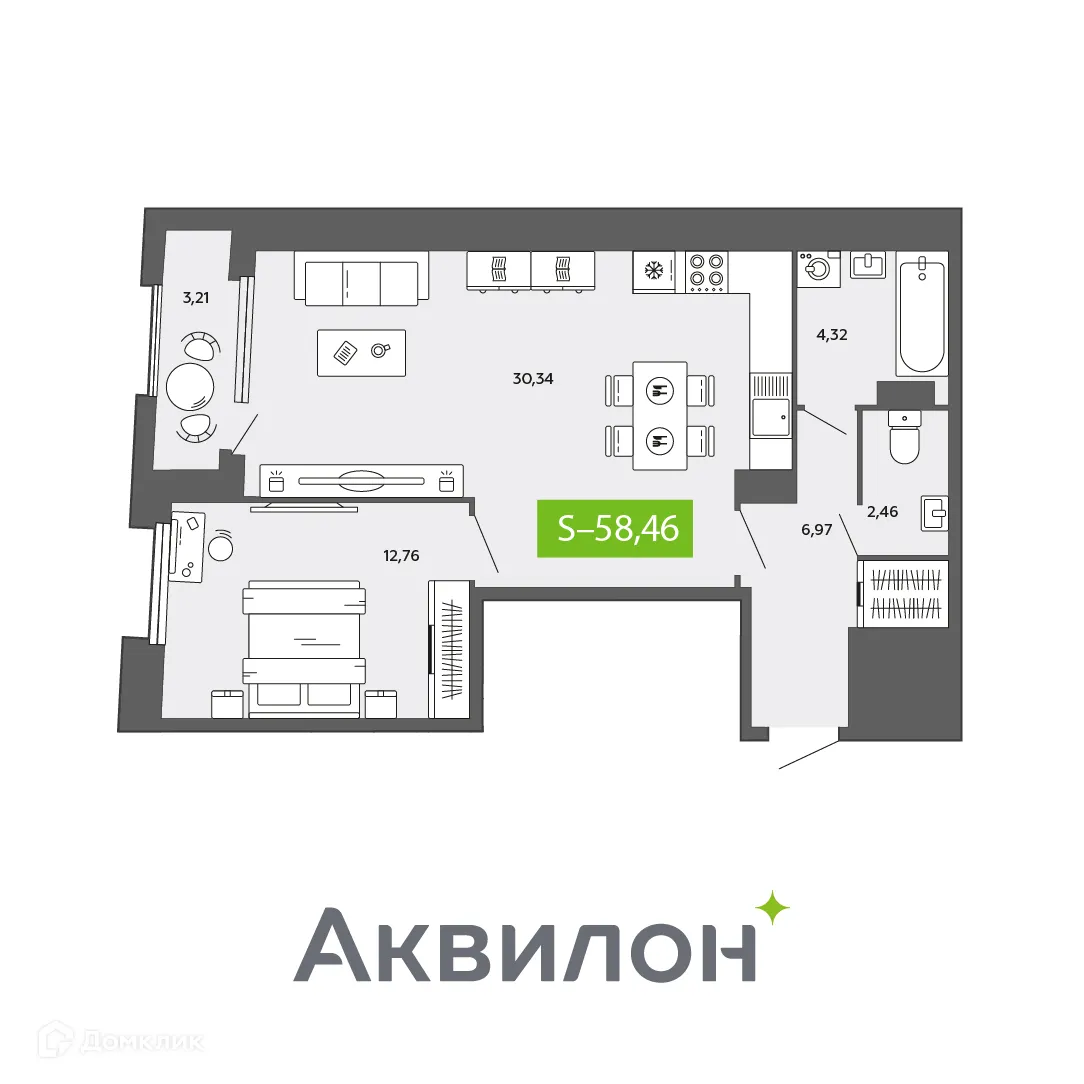 Фото квартиры в ЖК City Towers (Сити Тауэрс)