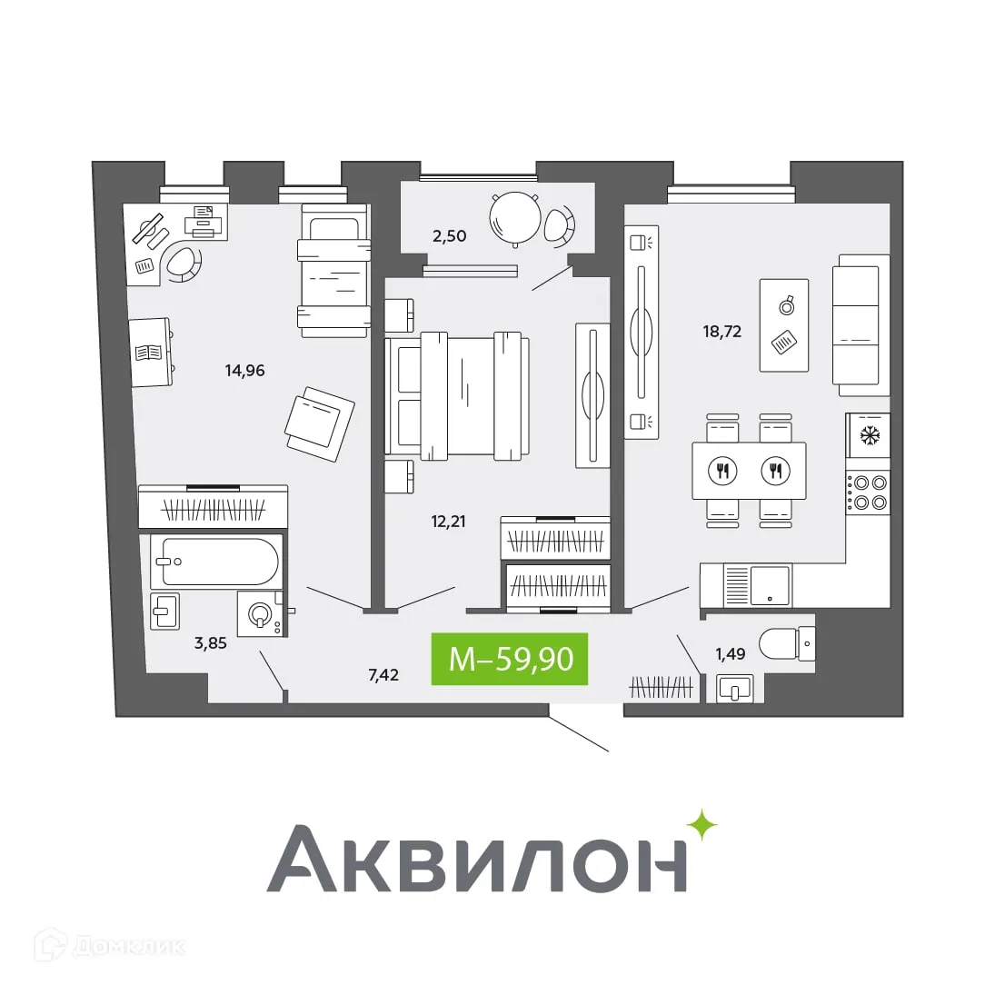 Фото квартиры в ЖК City Towers (Сити Тауэрс)