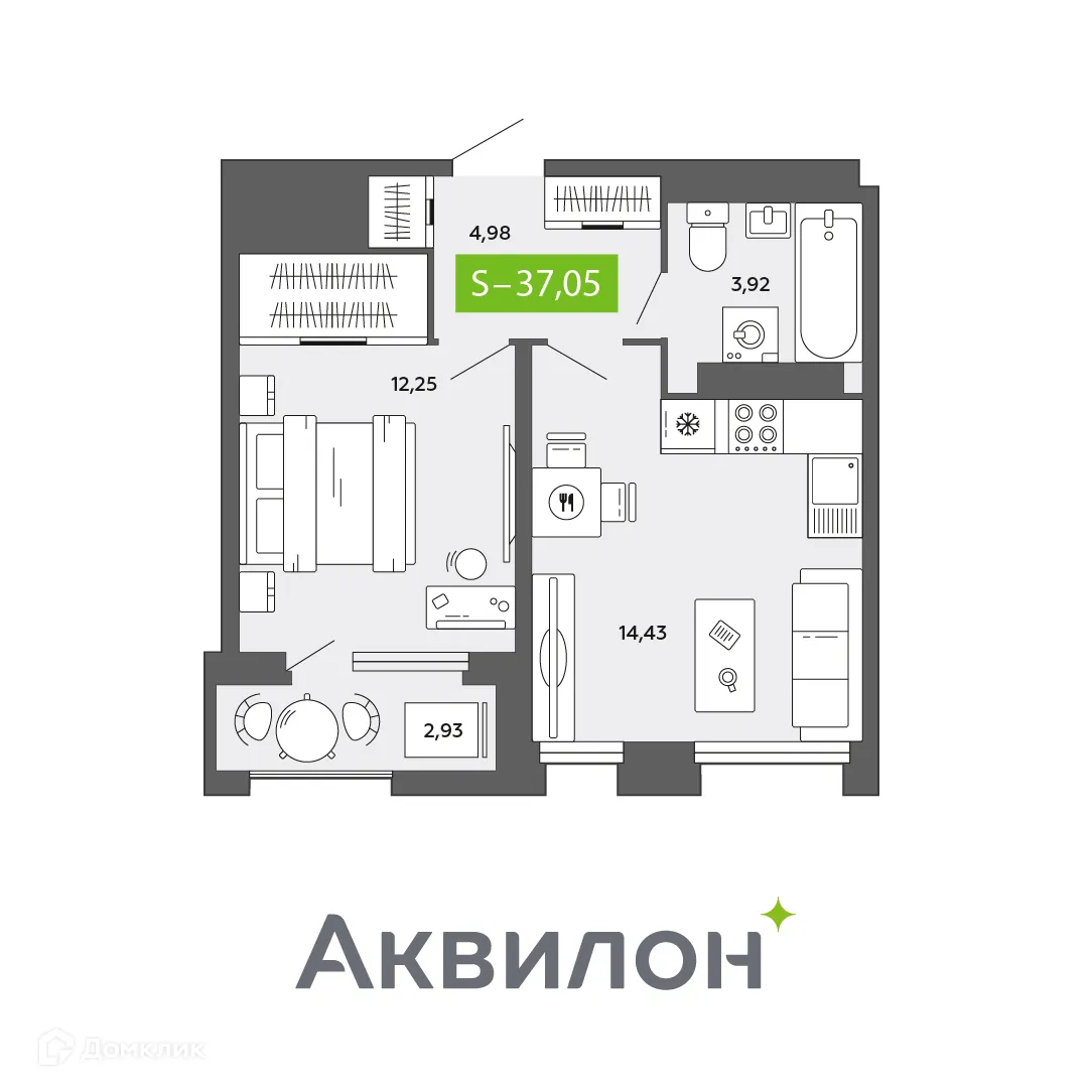 Фото квартиры в ЖК City Towers (Сити Тауэрс)