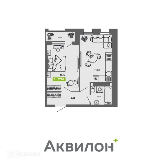Фото квартиры в ЖК City Towers (Сити Тауэрс)
