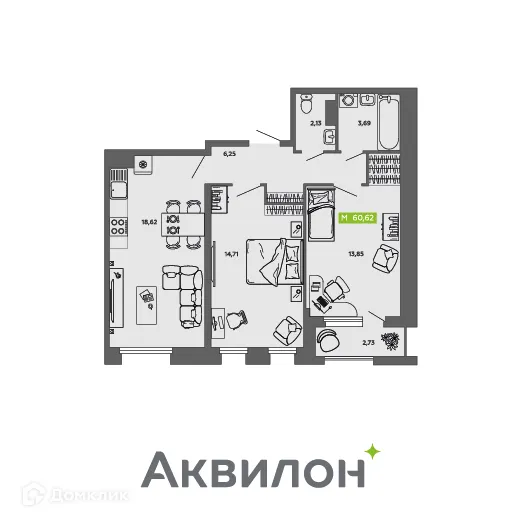 Фото квартиры в ЖК City Towers (Сити Тауэрс)