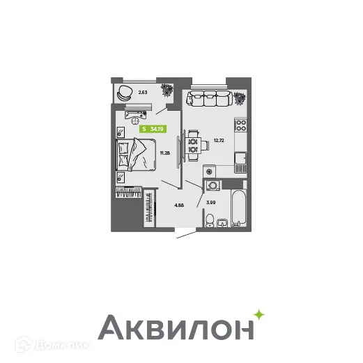 Фото квартиры в ЖК City Towers (Сити Тауэрс)