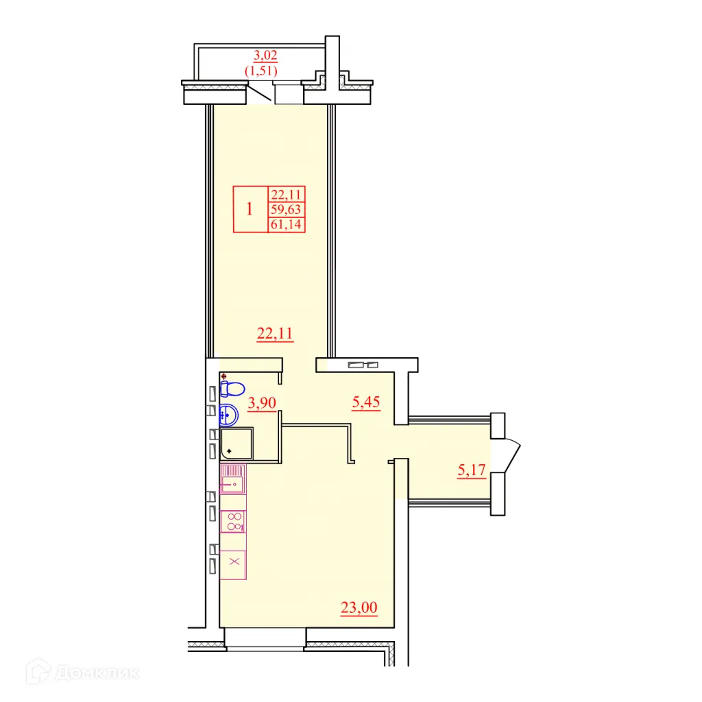 Фото квартиры в ЖК Журавли