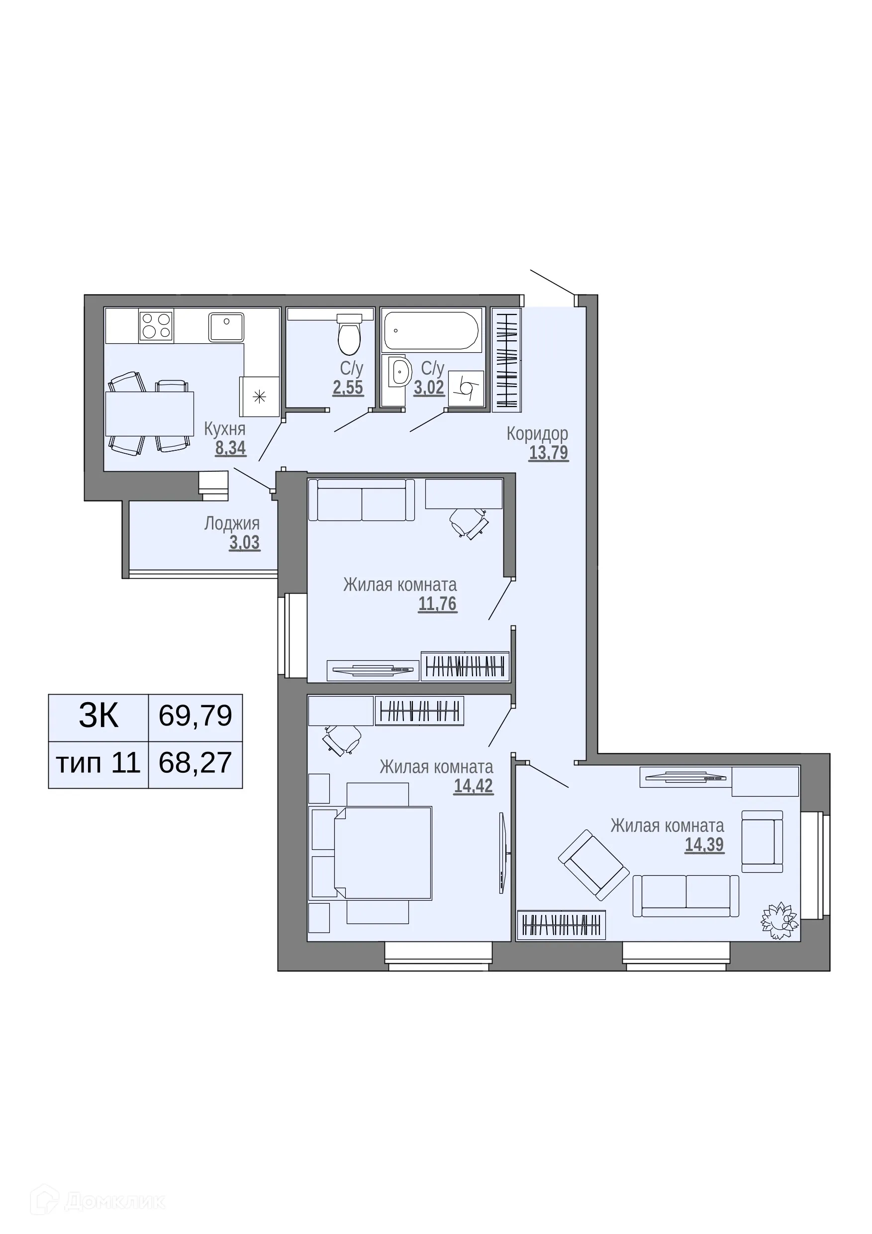 Фото квартиры в ЖК Красноармейский