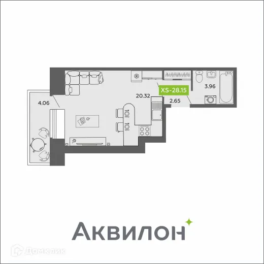 Фото квартиры в ЖК Аквилон ROSA