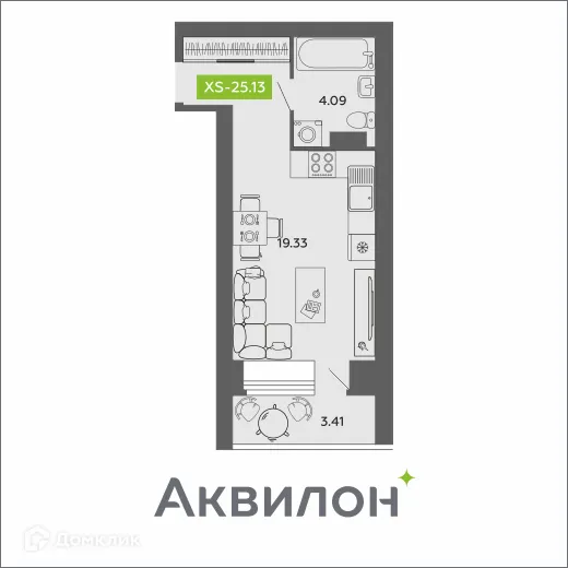 Фото квартиры в ЖК Аквилон ROSA