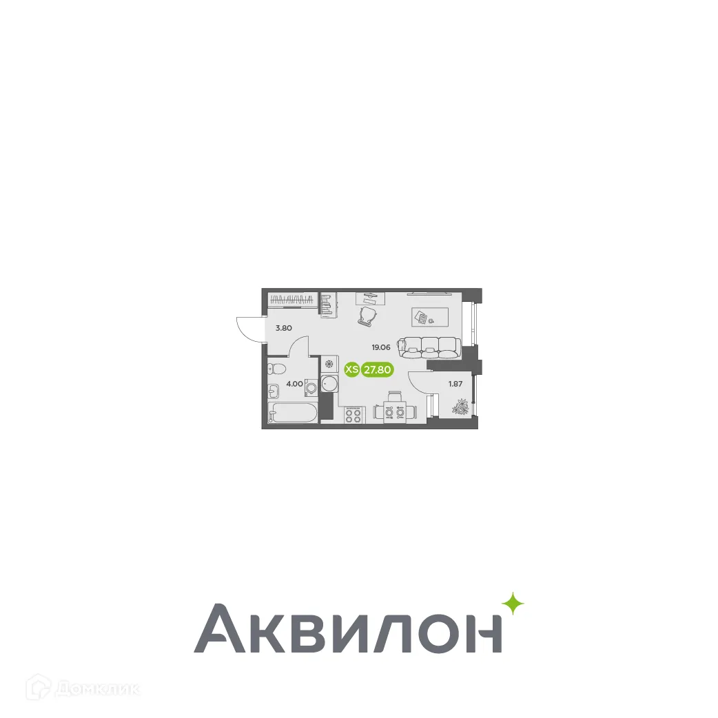 Фото квартиры в ЖК Аквилон АКВАРТАЛ