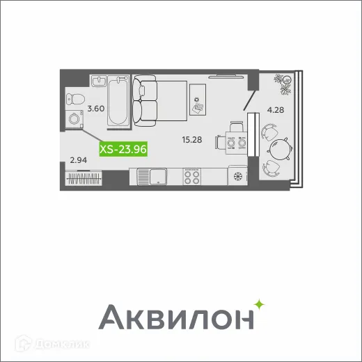 Фото квартиры в ЖК Аквилон SAGE