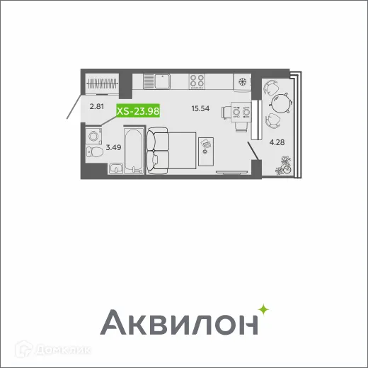 Фото квартиры в ЖК Аквилон SAGE