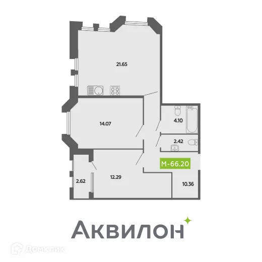 Фото квартиры в ЖК CITY RESIDENCE by AKVILON (СИТИ РЕЗИДЕНС бай АКВИЛОН)