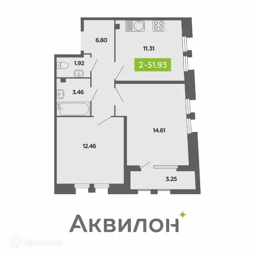 Фото квартиры в ЖК CITY RESIDENCE by AKVILON (СИТИ РЕЗИДЕНС бай АКВИЛОН)