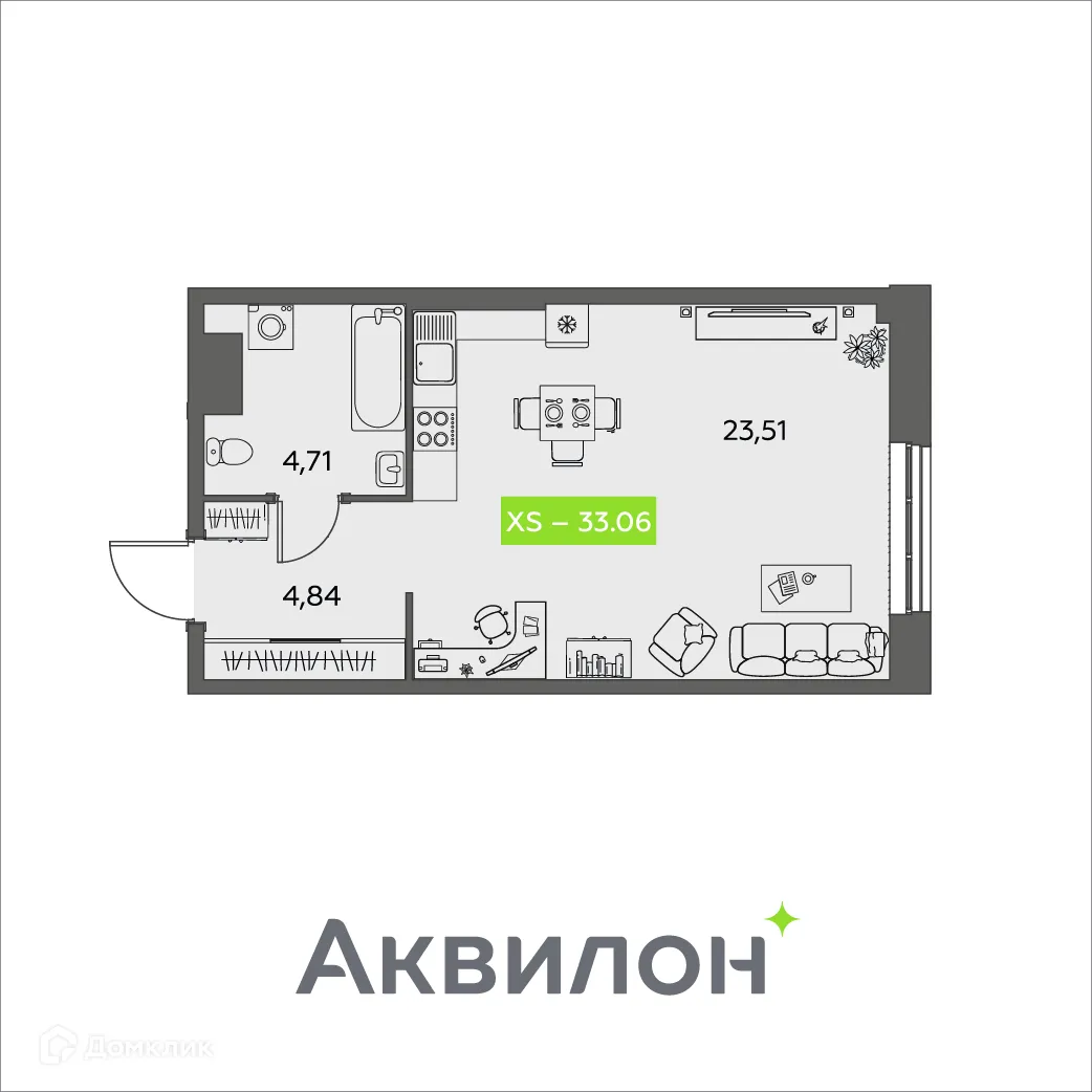 Фото квартиры в ЖК Аквилон Shine (Шайн)