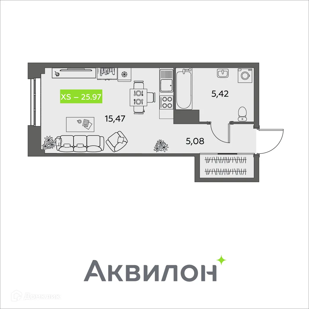 Фото квартиры в ЖК Аквилон Shine (Шайн)