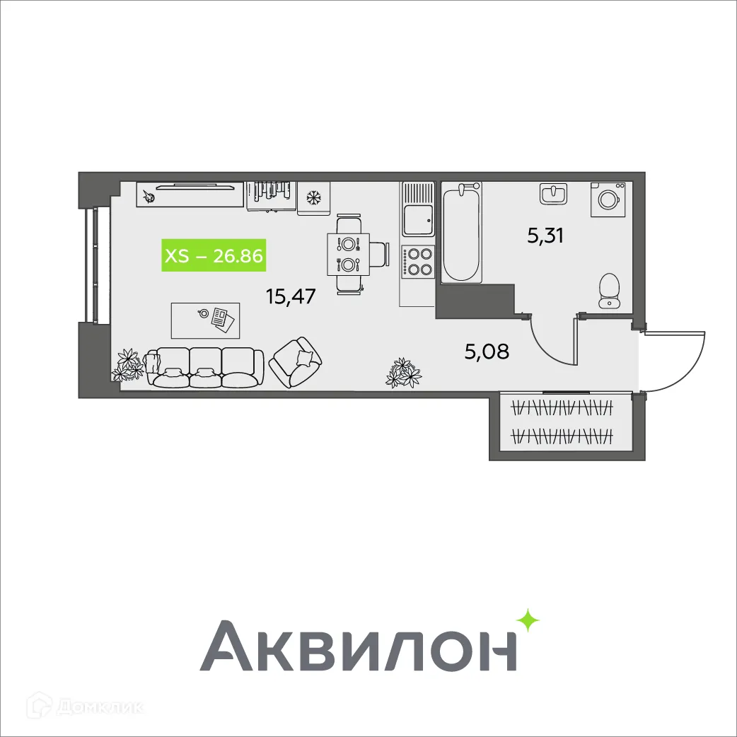 Фото квартиры в ЖК Аквилон Shine (Шайн)