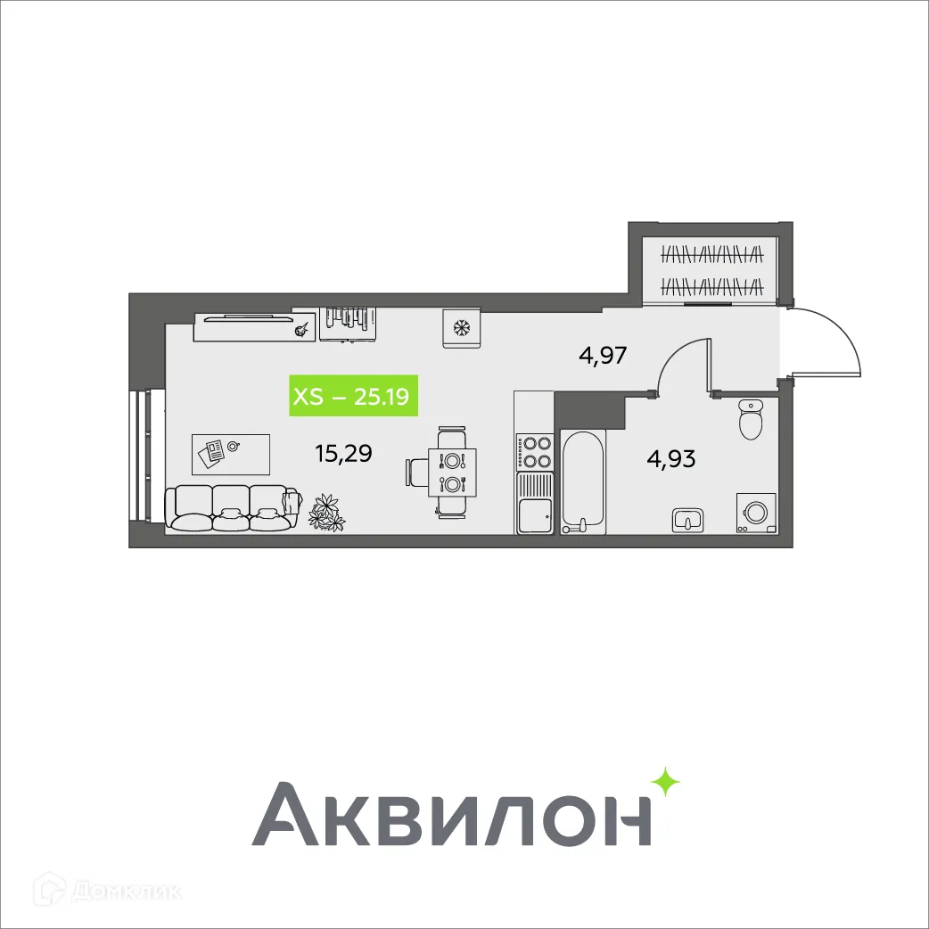 Фото квартиры в ЖК Аквилон Shine (Шайн)