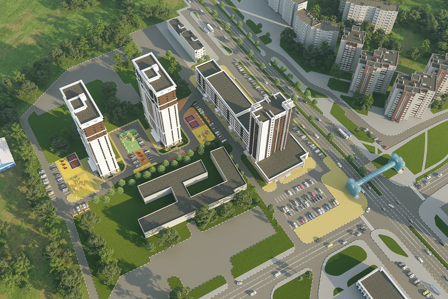 Планировка 2-комнатной квартиры 68.2 м² в ЖК ЖК Ярославль сити, г. Ярославль — фото 6