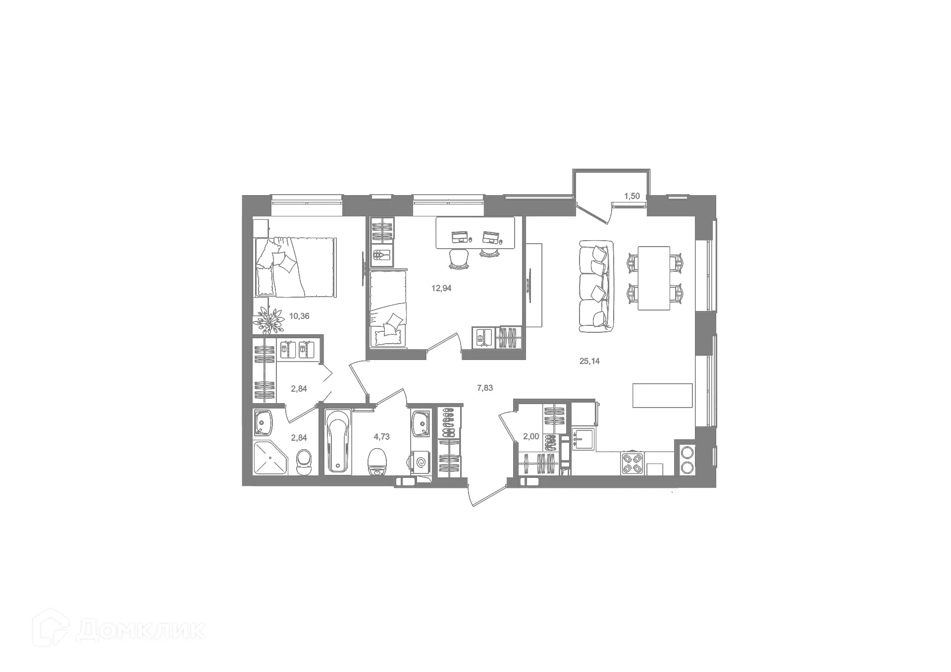 Фото квартиры в ЖК "Наследие"