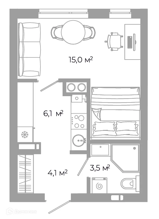 Фото квартиры в ЖК Жилой район Зеленые кварталы