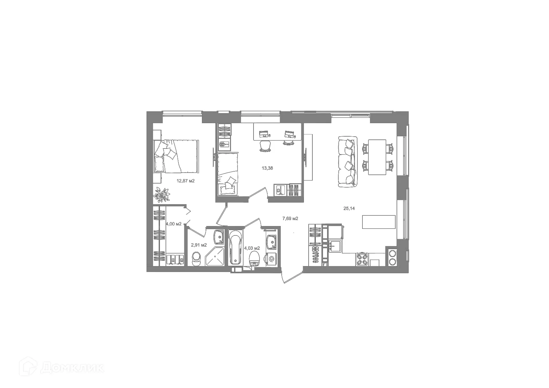 Фото квартиры в ЖК "Наследие"