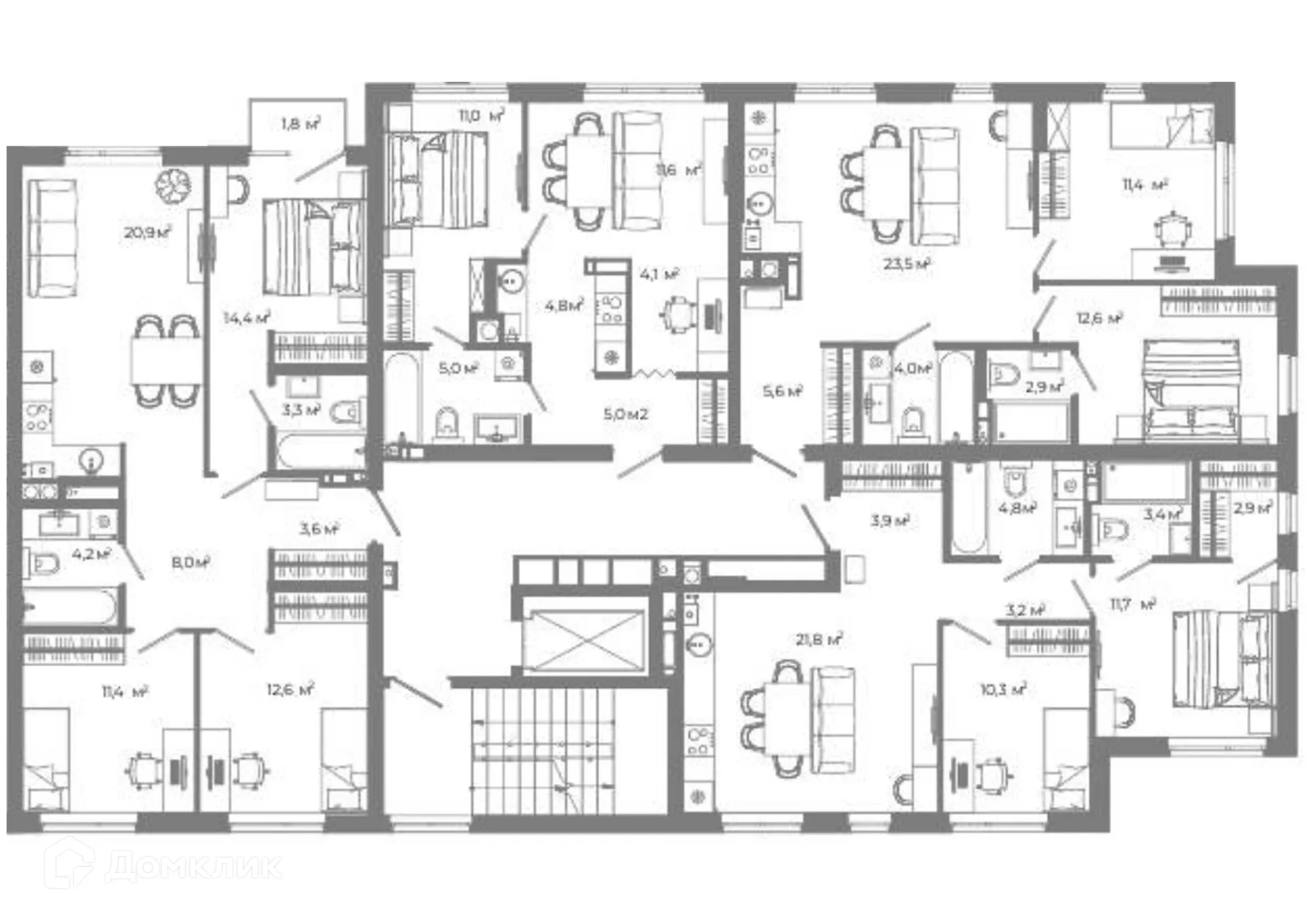 Фото квартиры в ЖК Жилой район Зеленые кварталы
