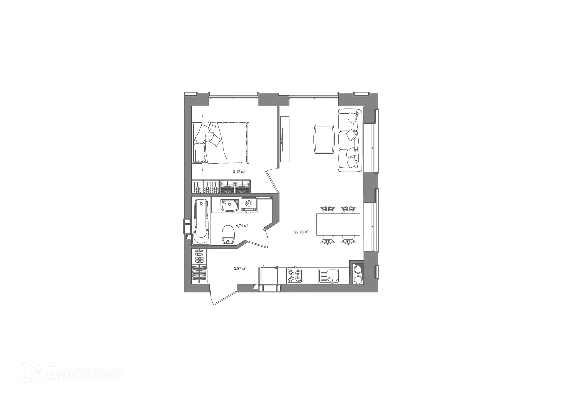 Фото квартиры в ЖК "Наследие"