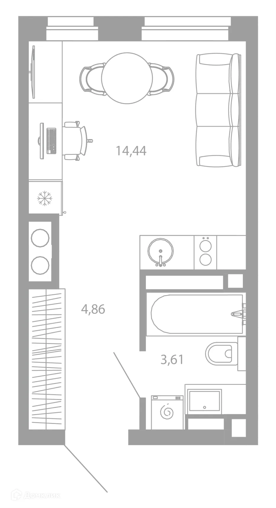 Фото квартиры в ЖК РАЗУМ НА ЗВЕЗДНОЙ