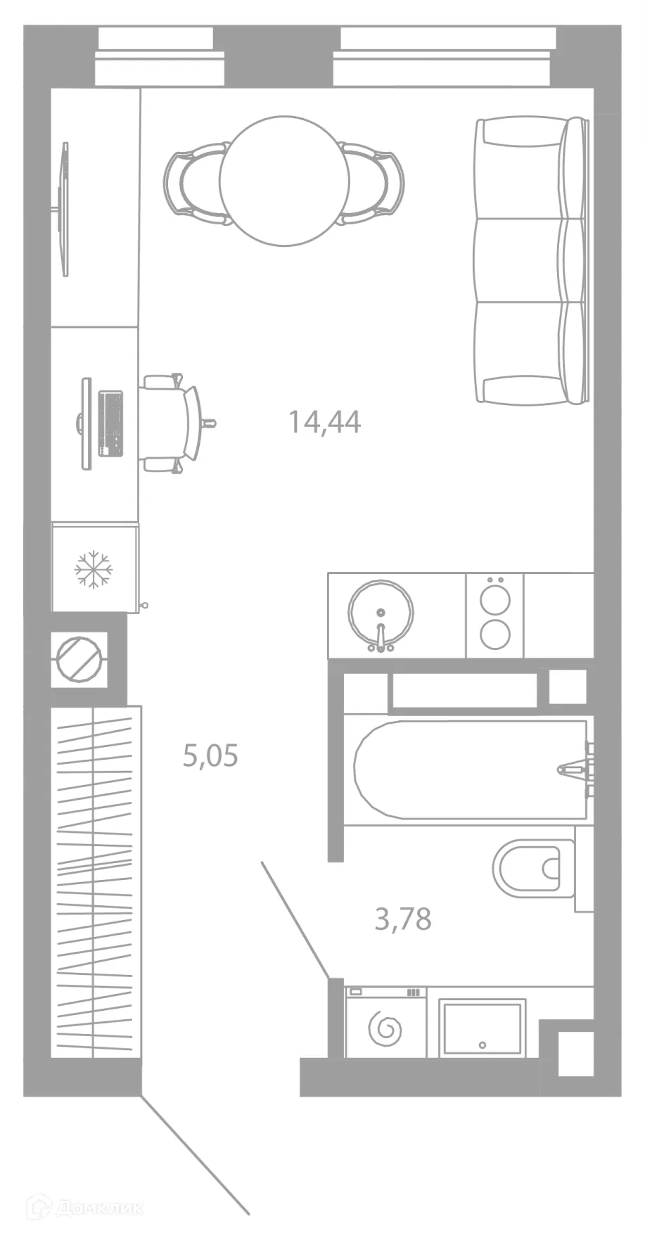 Фото квартиры в ЖК РАЗУМ НА ЗВЕЗДНОЙ
