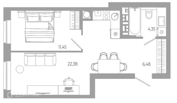 Фото квартиры в ЖК РАЗУМ на Боевой