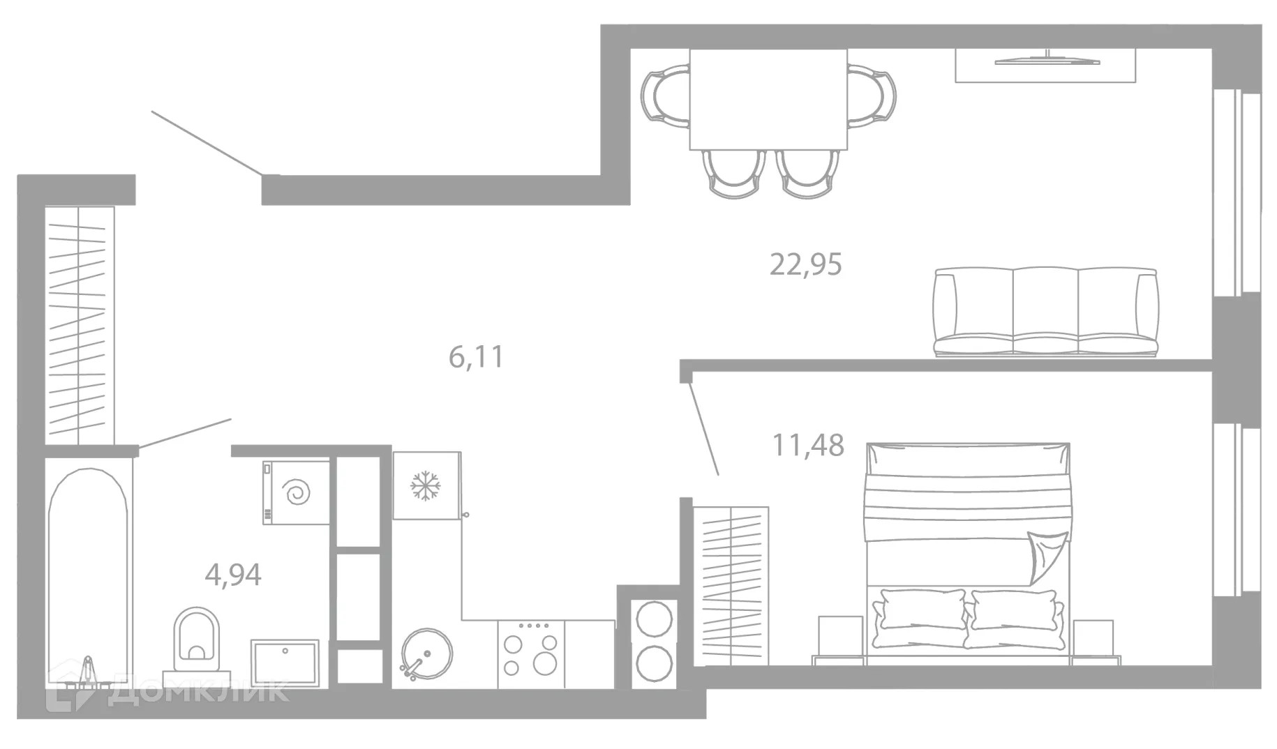 Фото квартиры в ЖК РАЗУМ НА ЗВЕЗДНОЙ