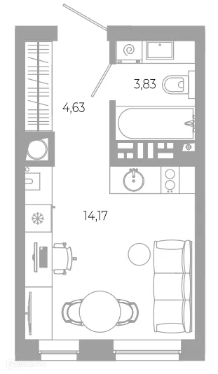 Фото квартиры в ЖК РАЗУМ на Боевой