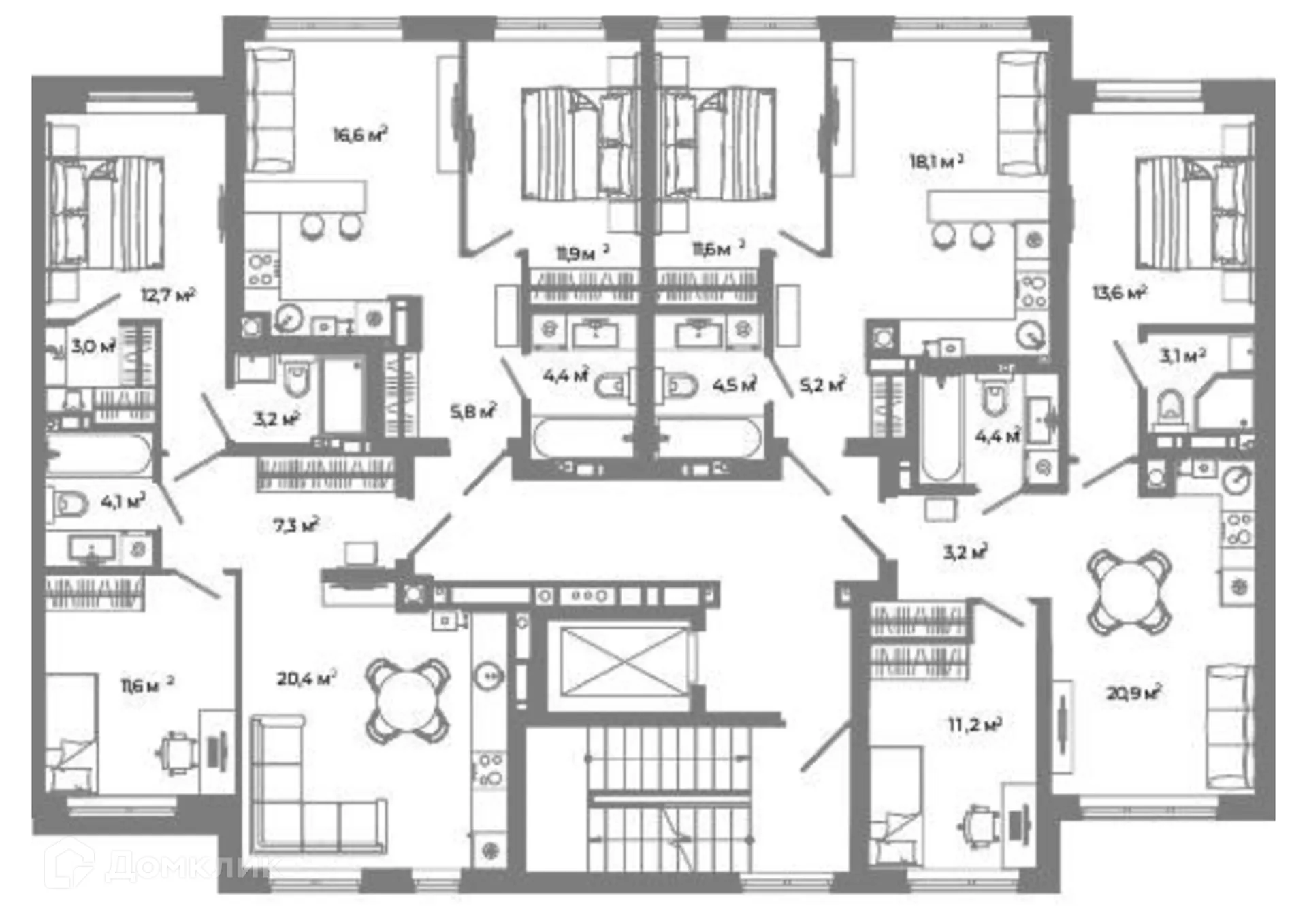 Фото квартиры в ЖК Жилой район Зеленые кварталы