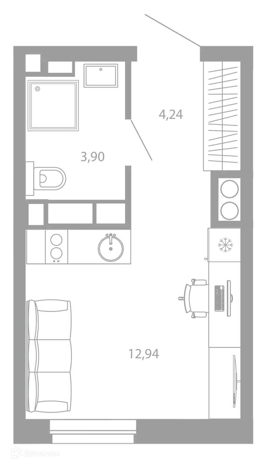 Фото квартиры в ЖК РАЗУМ НА ЗВЕЗДНОЙ