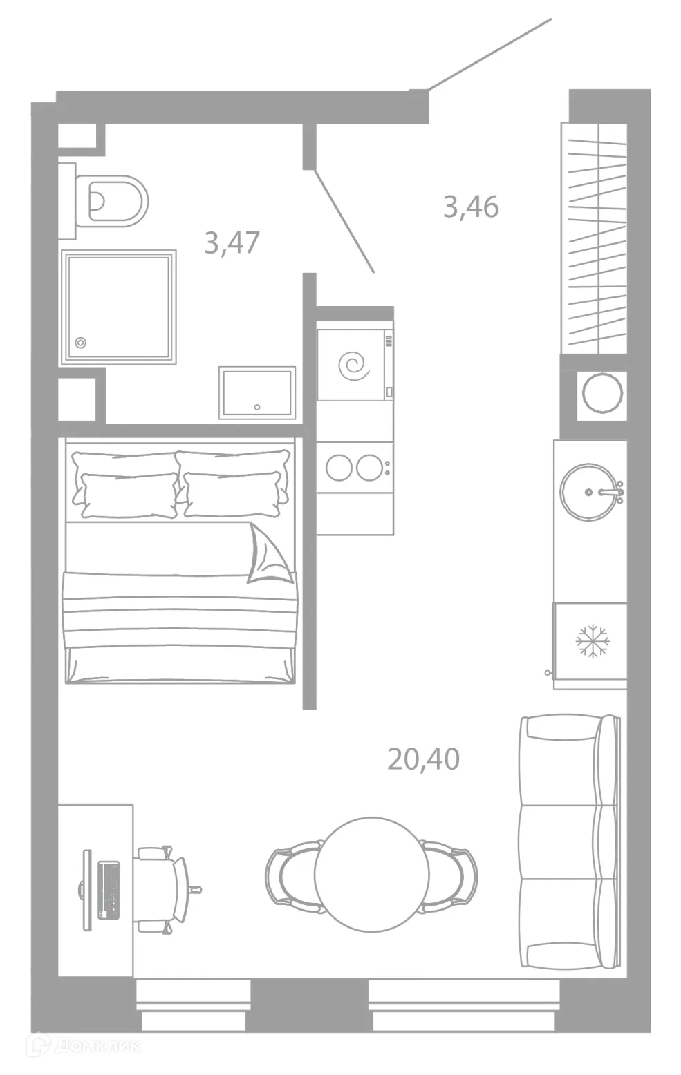 Фото квартиры в ЖК РАЗУМ НА ЗВЕЗДНОЙ