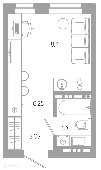 Фото квартиры в ЖК РАЗУМ на Боевой